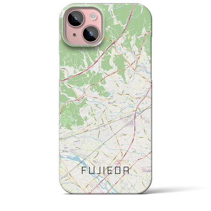 【藤枝（静岡県）】地図柄iPhoneケース（バックカバータイプ）