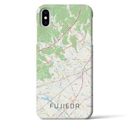 【藤枝（静岡県）】地図柄iPhoneケース（バックカバータイプ）