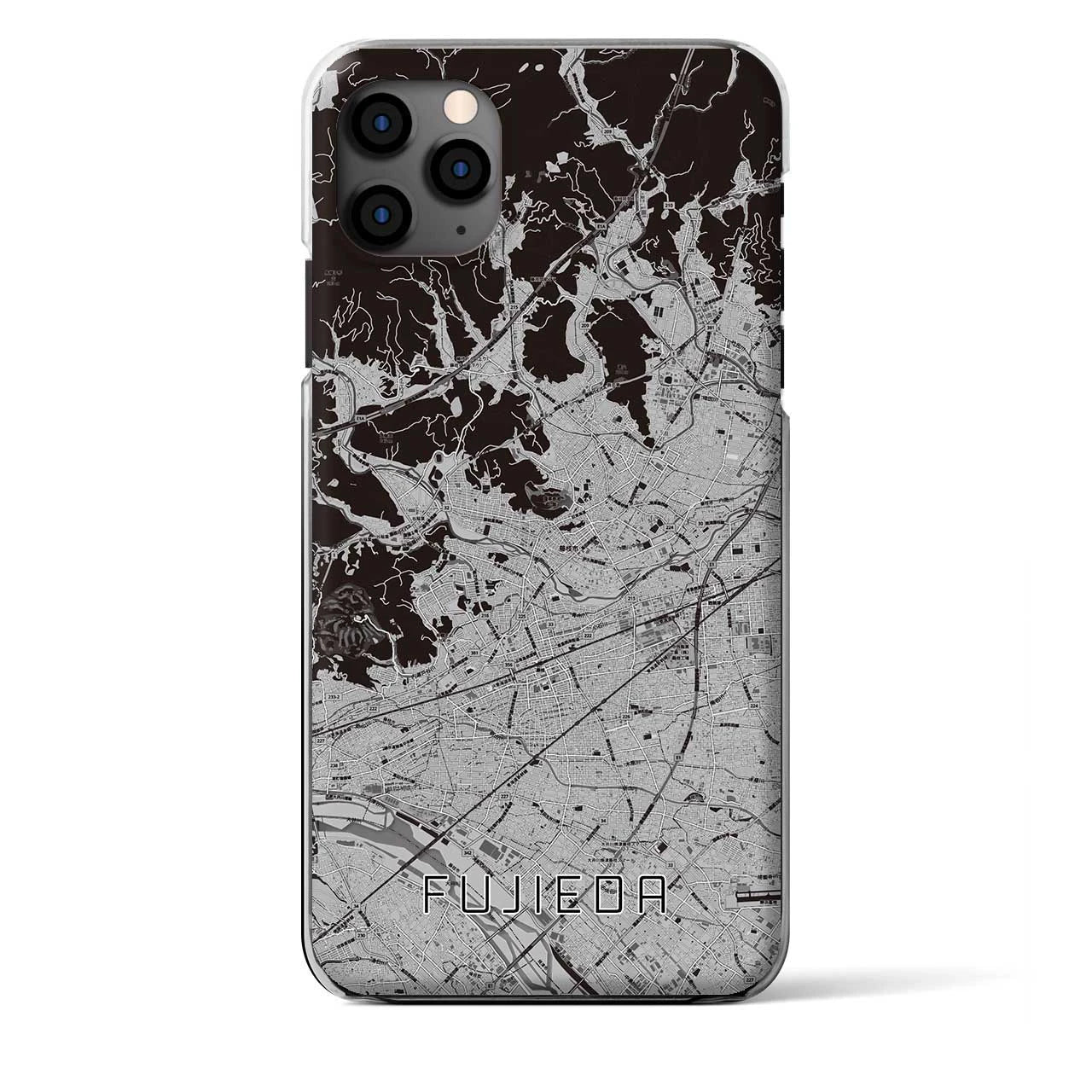 【藤枝（静岡県）】地図柄iPhoneケース（クリアタイプ）