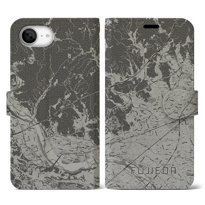 【藤枝（静岡県）】地図柄iPhoneケース（手帳タイプ）