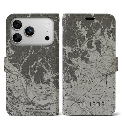 【藤枝（静岡県）】地図柄iPhoneケース（手帳タイプ）