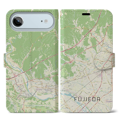 【藤枝（静岡県）】地図柄iPhoneケース（手帳タイプ）