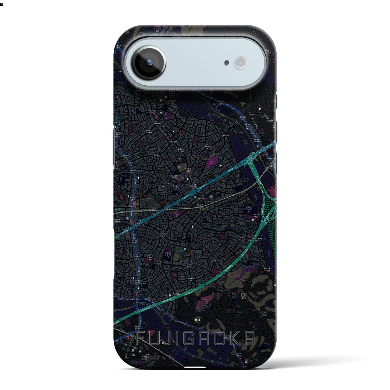 【藤が丘（神奈川県）】地図柄iPhoneケース（バックカバータイプ）