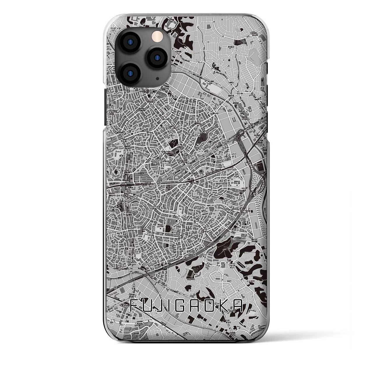 【藤が丘（神奈川県）】地図柄iPhoneケース（クリアタイプ）