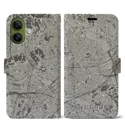 【藤が丘（神奈川県）】地図柄iPhoneケース（手帳タイプ）