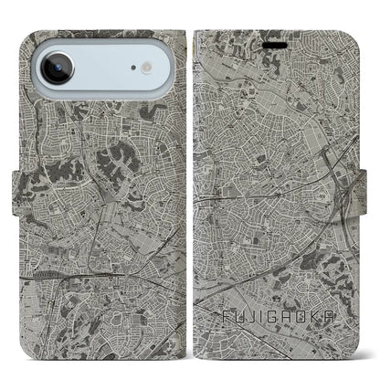 【藤が丘（神奈川県）】地図柄iPhoneケース（手帳タイプ）