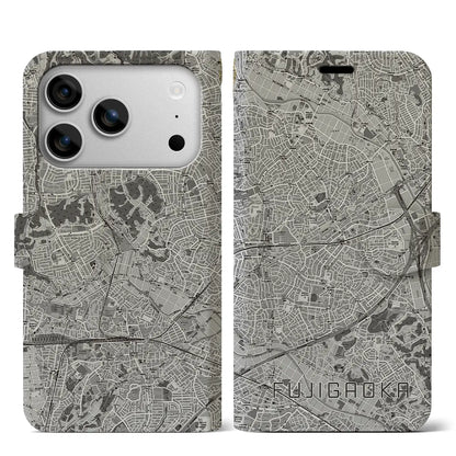 【藤が丘（神奈川県）】地図柄iPhoneケース（手帳タイプ）