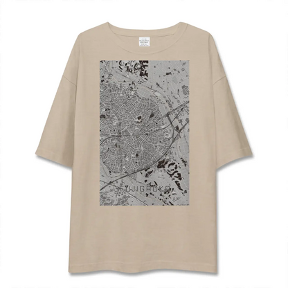【藤が丘（神奈川県）】地図柄ビッグシルエットTシャツ
