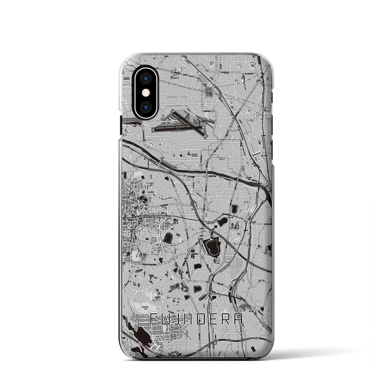 【藤井寺（大阪府）】地図柄iPhoneケース（クリアタイプ）