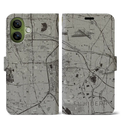 【藤井寺（大阪府）】地図柄iPhoneケース（手帳タイプ）