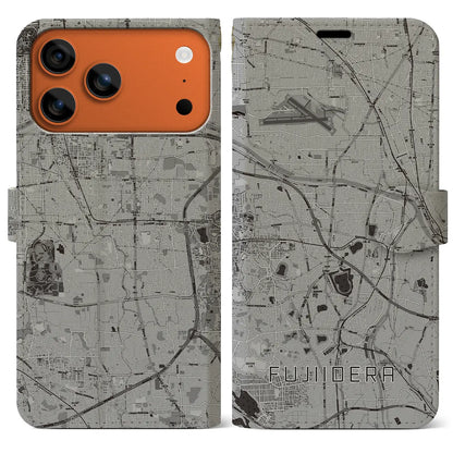 【藤井寺（大阪府）】地図柄iPhoneケース（手帳タイプ）