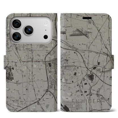 【藤井寺（大阪府）】地図柄iPhoneケース（手帳タイプ）