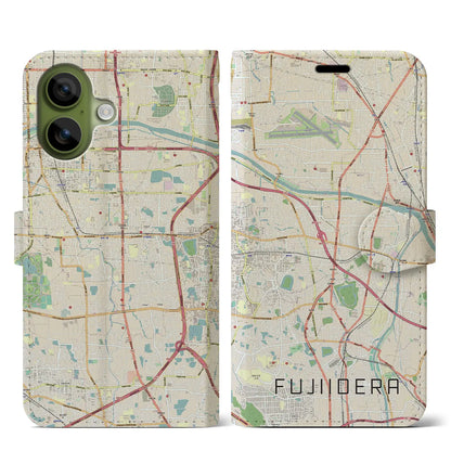 【藤井寺（大阪府）】地図柄iPhoneケース（手帳タイプ）