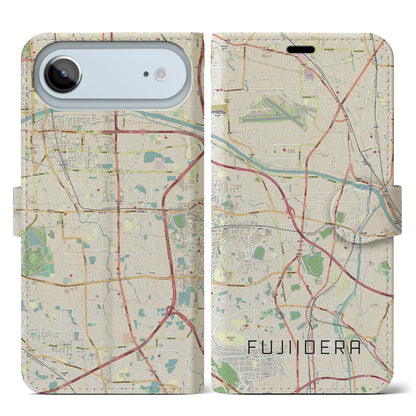 【藤井寺（大阪府）】地図柄iPhoneケース（手帳タイプ）