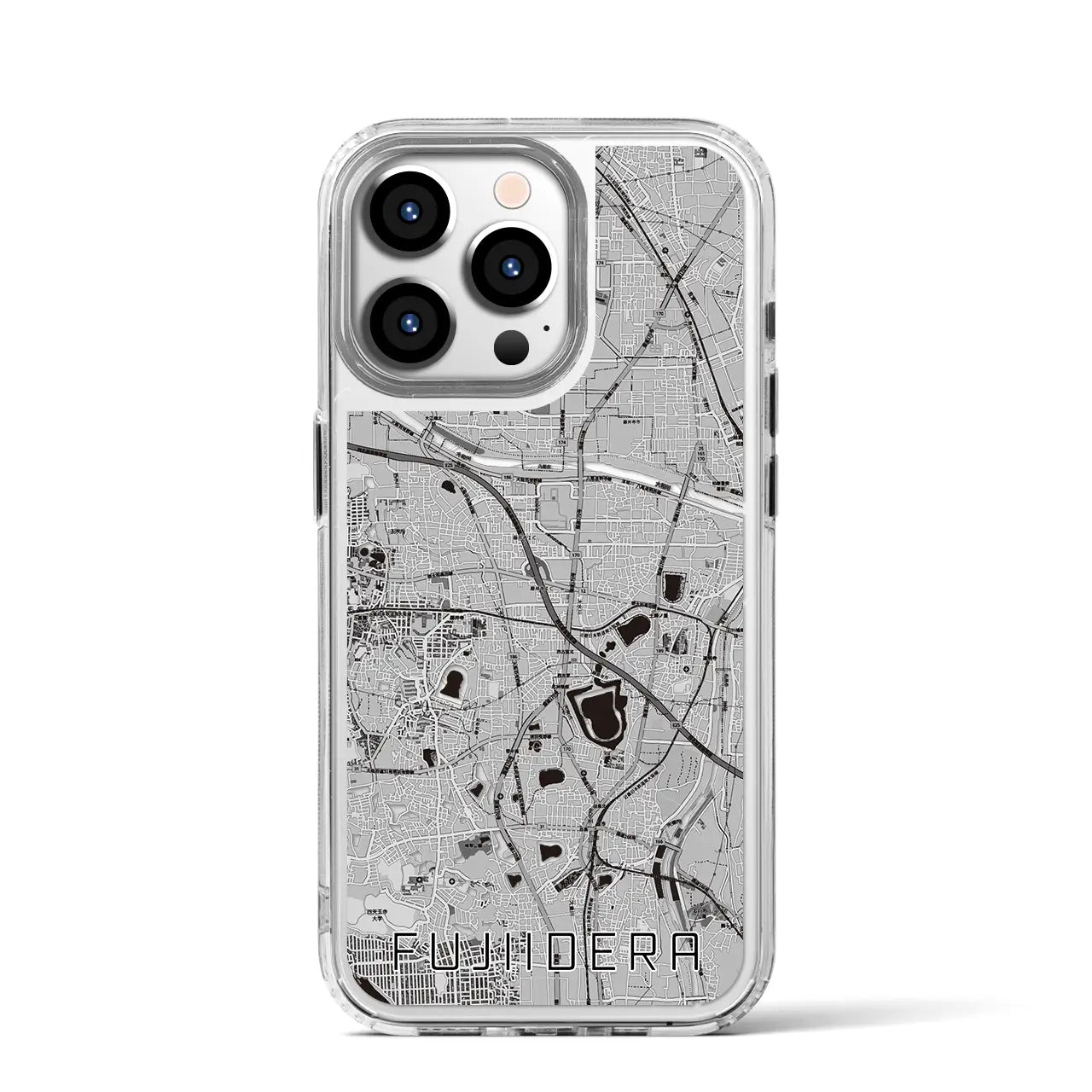 【藤井寺（大阪府）】地図柄iPhoneケース（MagSafeタイプ）