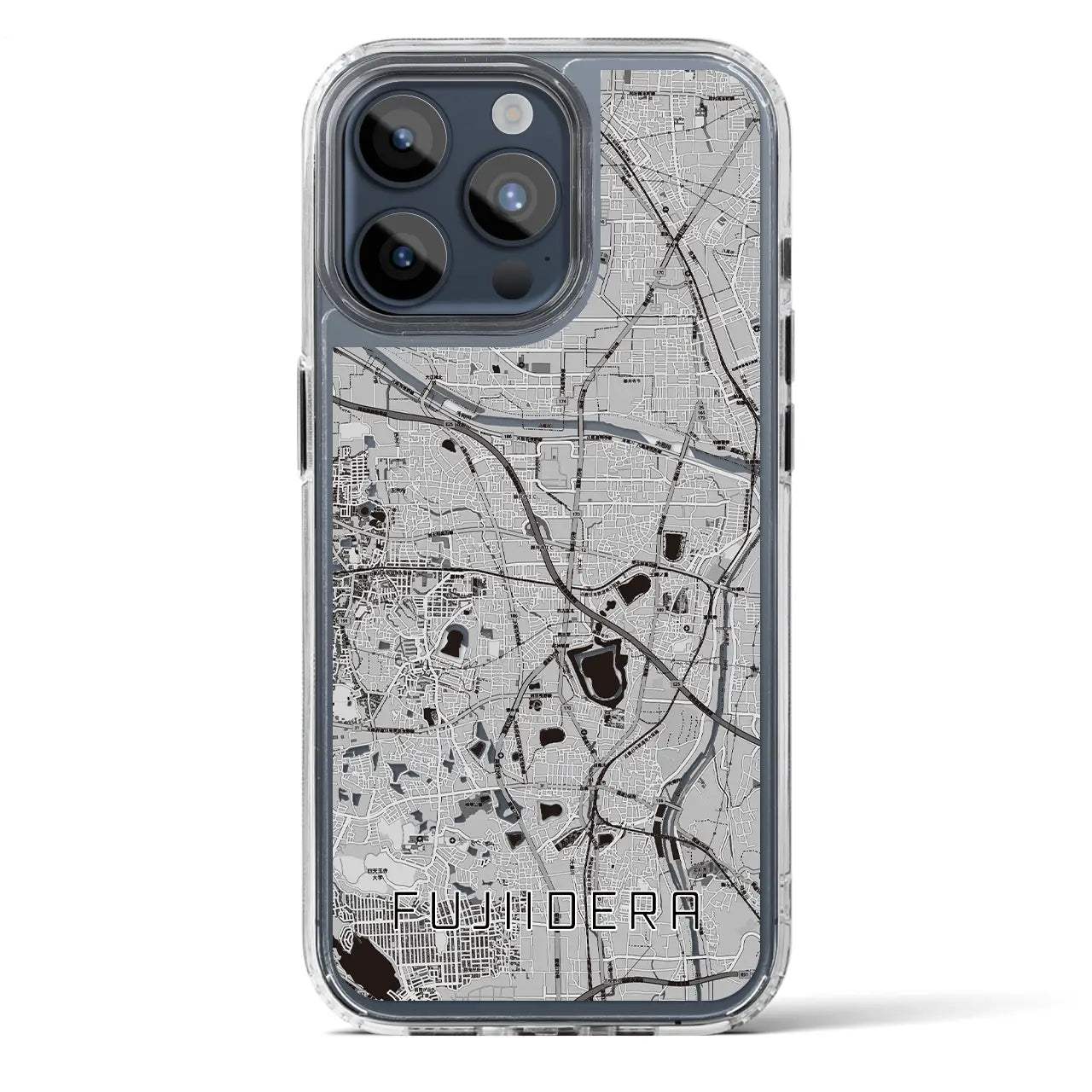 【藤井寺（大阪府）】地図柄iPhoneケース（MagSafeタイプ）