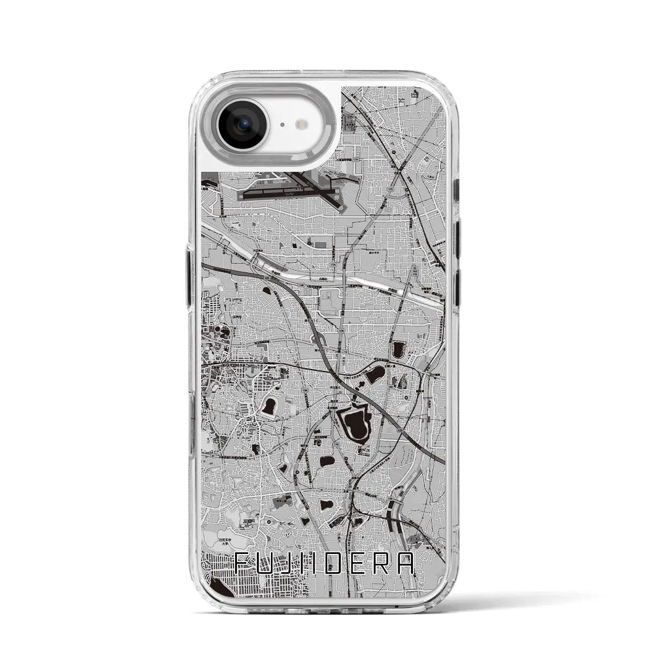 【藤井寺（大阪府）】地図柄iPhoneケース（MagSafeタイプ）