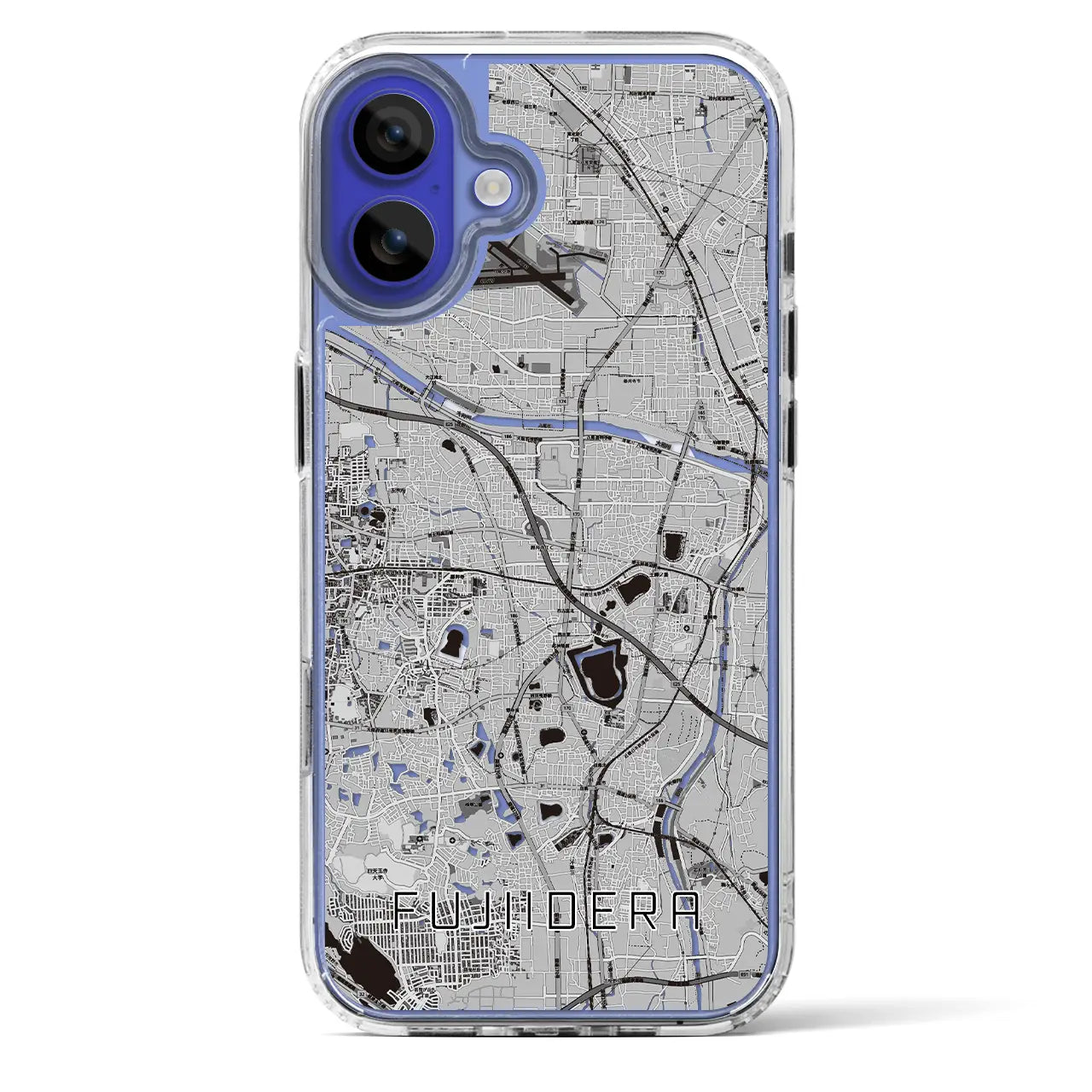 【藤井寺（大阪府）】地図柄iPhoneケース（MagSafeタイプ）