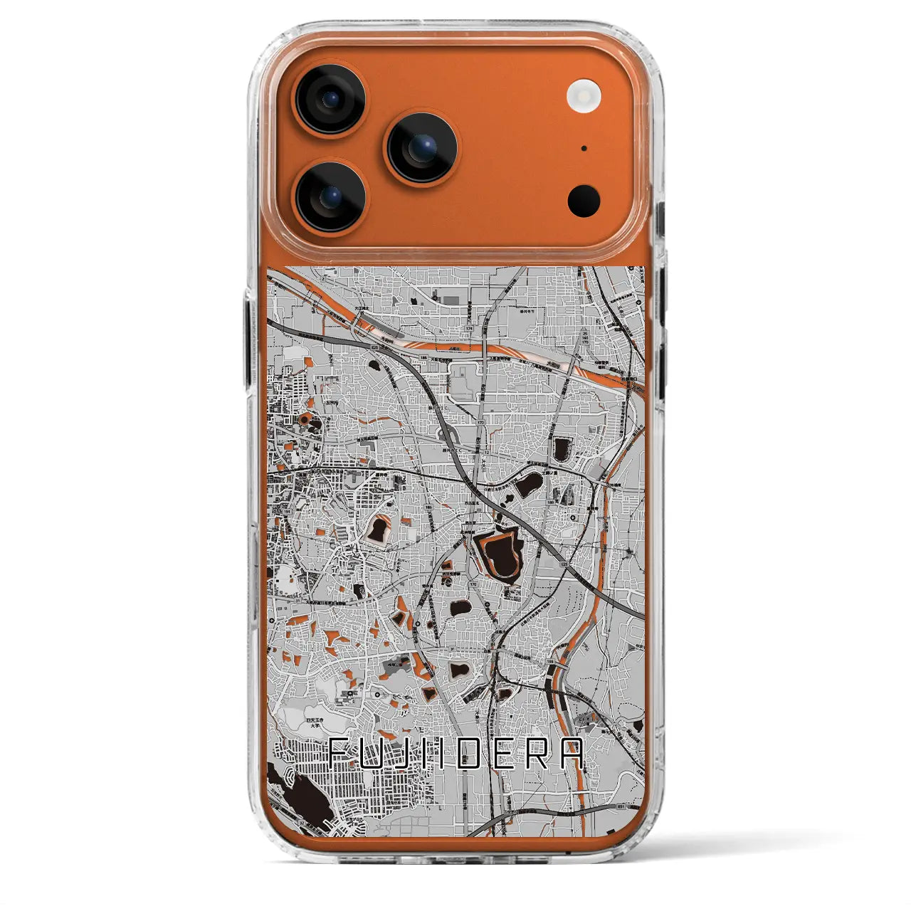 【藤井寺（大阪府）】地図柄iPhoneケース（MagSafeタイプ）