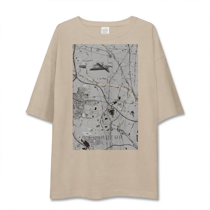 【藤井寺（大阪府）】地図柄ビッグシルエットTシャツ