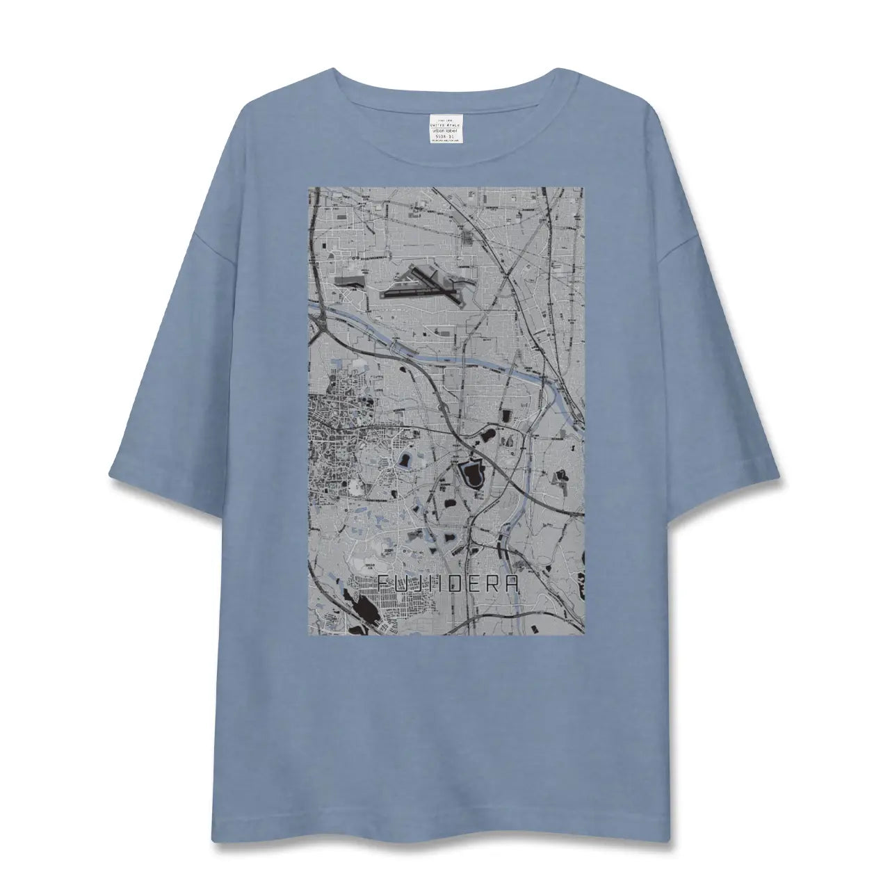 【藤井寺（大阪府）】地図柄ビッグシルエットTシャツ