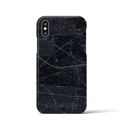 【富士見台（東京都）】地図柄iPhoneケース（バックカバータイプ）