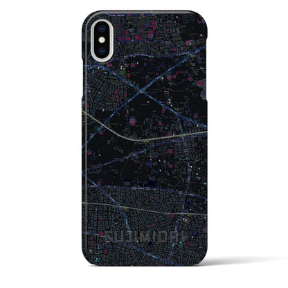 【富士見台（東京都）】地図柄iPhoneケース（バックカバータイプ）