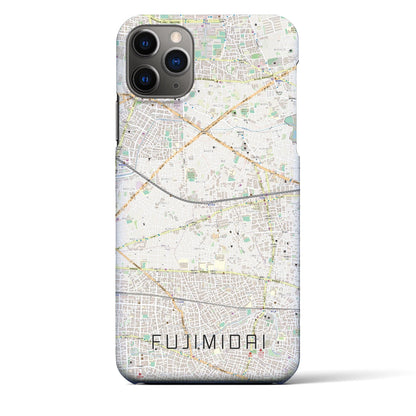 【富士見台（東京都）】地図柄iPhoneケース（バックカバータイプ）