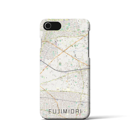 【富士見台（東京都）】地図柄iPhoneケース（バックカバータイプ）