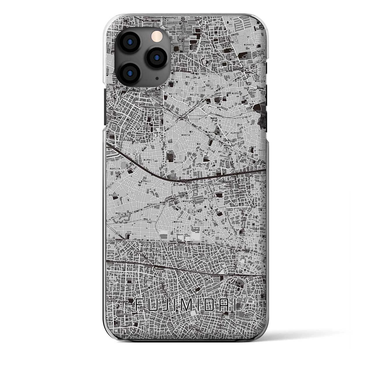 【富士見台（東京都）】地図柄iPhoneケース（クリアタイプ）