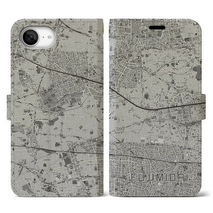 【富士見台（東京都）】地図柄iPhoneケース（手帳タイプ）