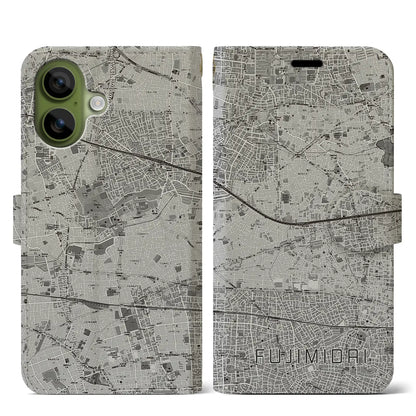【富士見台（東京都）】地図柄iPhoneケース（手帳タイプ）