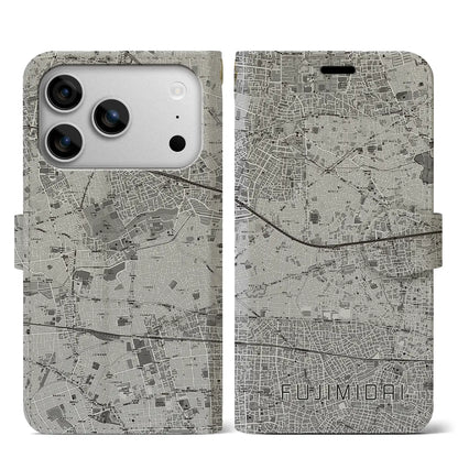 【富士見台（東京都）】地図柄iPhoneケース（手帳タイプ）