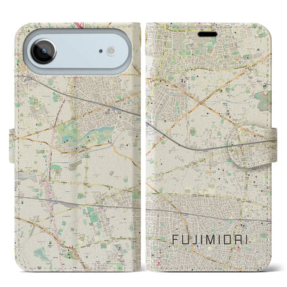 【富士見台（東京都）】地図柄iPhoneケース（手帳タイプ）