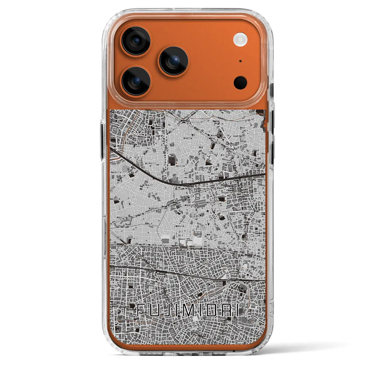 【富士見台（東京都）】地図柄iPhoneケース（MagSafeタイプ）