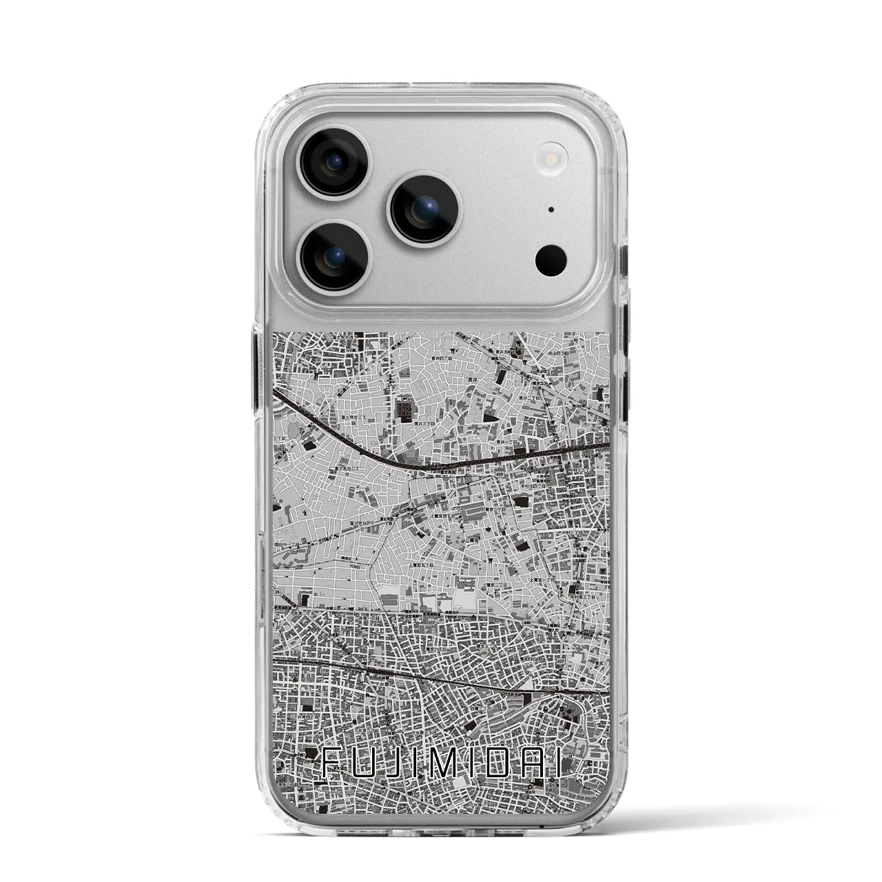 【富士見台（東京都）】地図柄iPhoneケース（MagSafeタイプ）