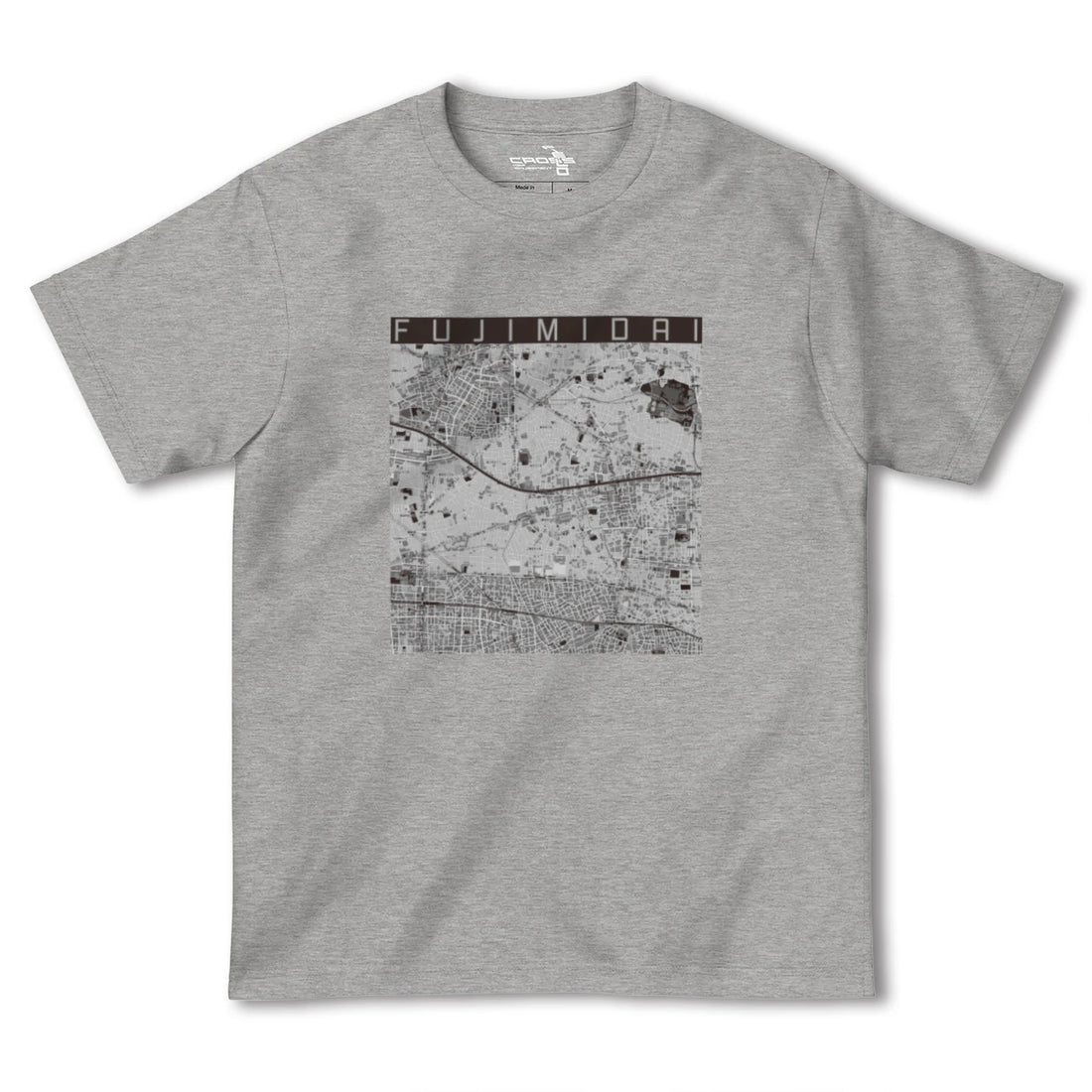 【富士見台(東京都)】地図柄ヘビーウェイトTシャツ