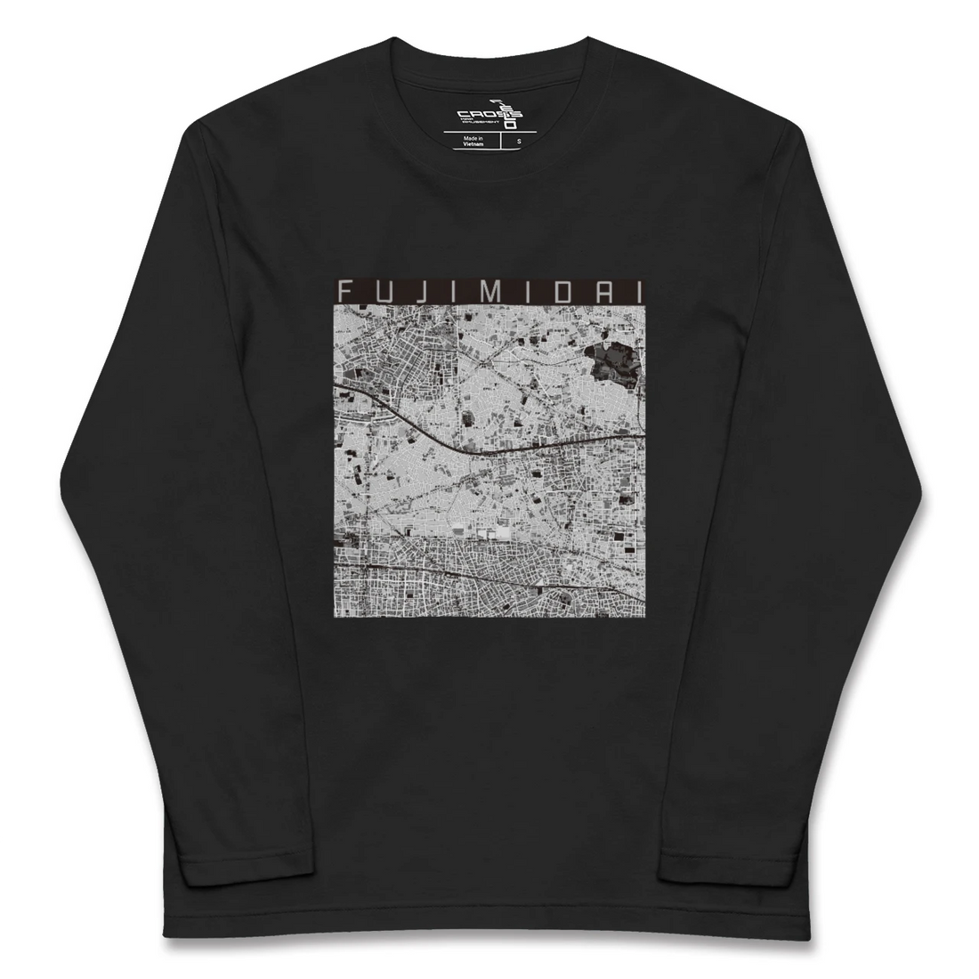 【富士見台(東京都)】地図柄ロングスリーブTシャツ