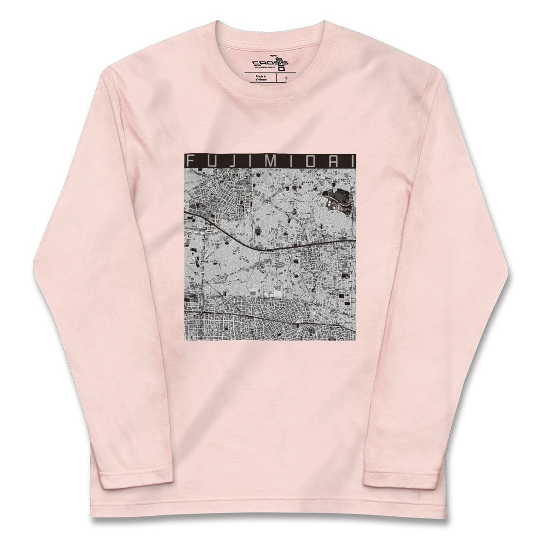 【富士見台(東京都)】地図柄ロングスリーブTシャツ