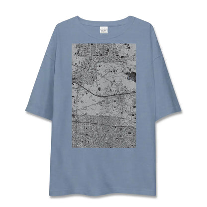 【富士見台（東京都）】地図柄ビッグシルエットTシャツ