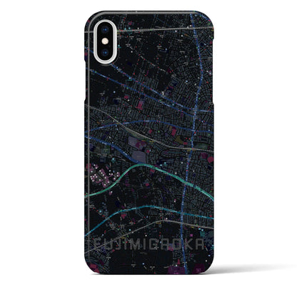 【富士見ヶ丘（東京都）】地図柄iPhoneケース（バックカバータイプ）