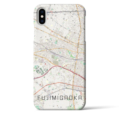 【富士見ヶ丘（東京都）】地図柄iPhoneケース（バックカバータイプ）