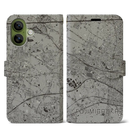 【富士見ヶ丘（東京都）】地図柄iPhoneケース（手帳タイプ）