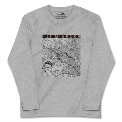 【富士見ヶ丘（東京都）】地図柄ロングスリーブTシャツ