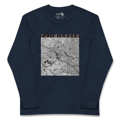 【富士見ヶ丘（東京都）】地図柄ロングスリーブTシャツ