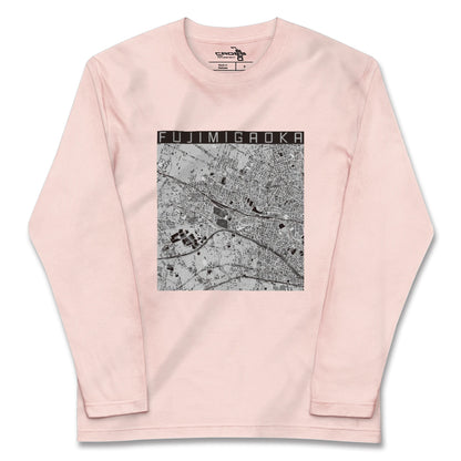 【富士見ヶ丘（東京都）】地図柄ロングスリーブTシャツ
