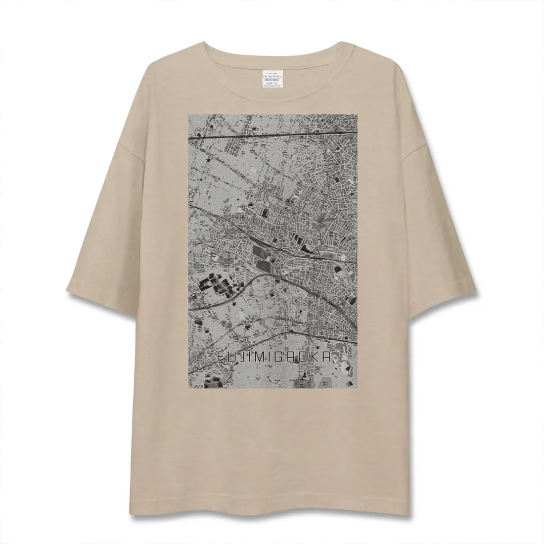 【富士見ヶ丘（東京都）】地図柄ビッグシルエットTシャツ