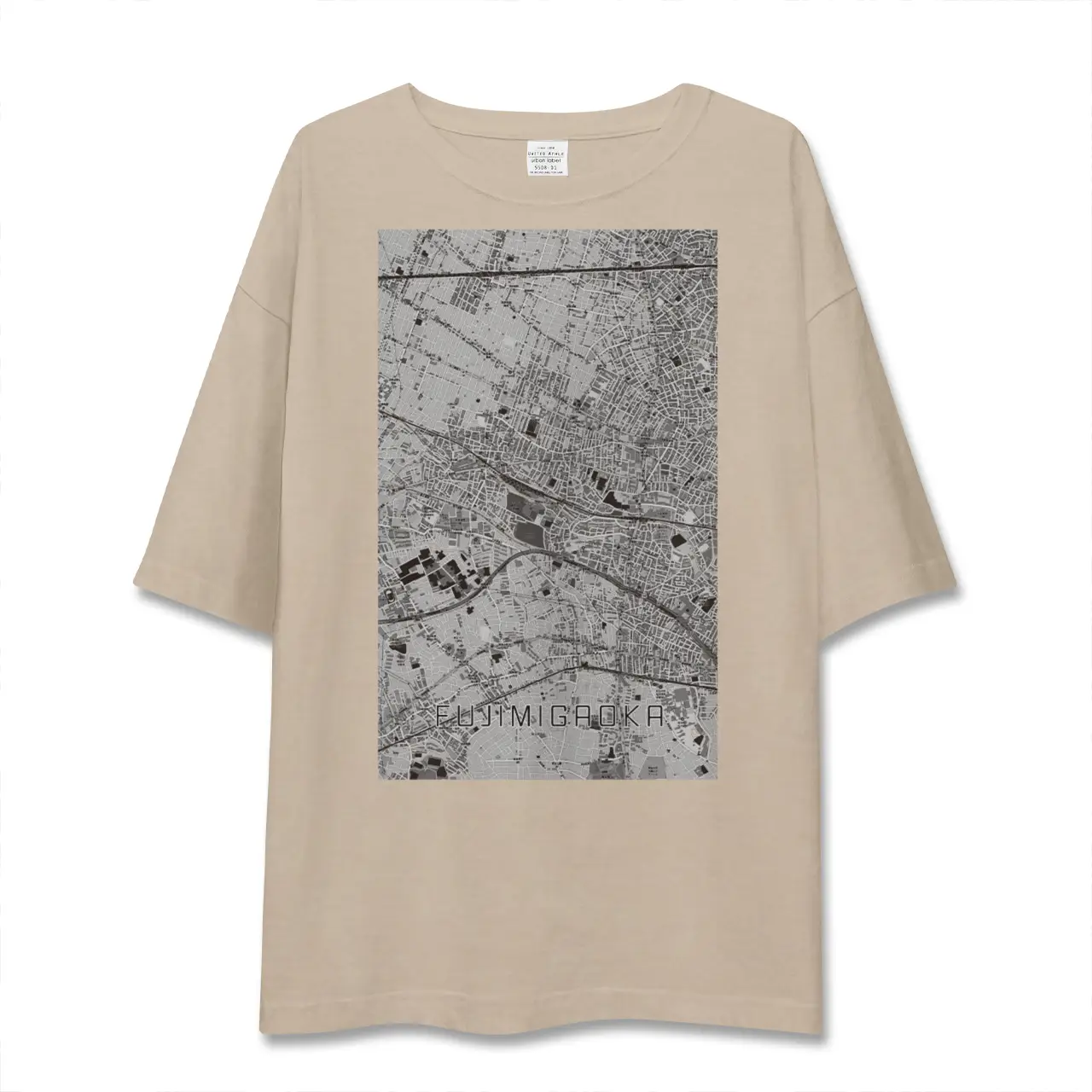【富士見ヶ丘（東京都）】地図柄ビッグシルエットTシャツ