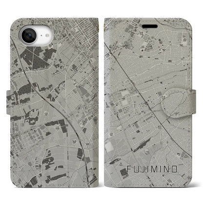 【ふじみ野（埼玉県）】地図柄iPhoneケース（手帳タイプ）