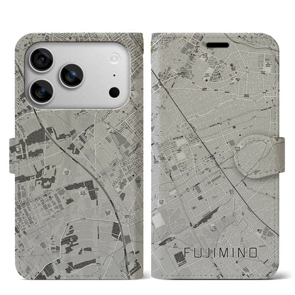 【ふじみ野（埼玉県）】地図柄iPhoneケース（手帳タイプ）